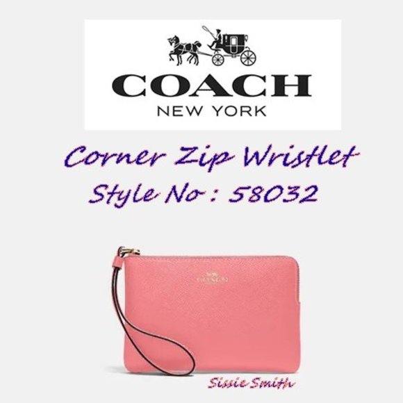 NWT Coach Taffy Corner Zip Wristlet - Picture 5 of 6